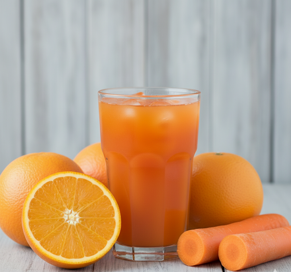 Jugo de naranja con zanahoria